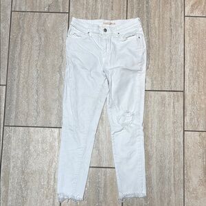 Levi’s Women's White Distressed Jeans